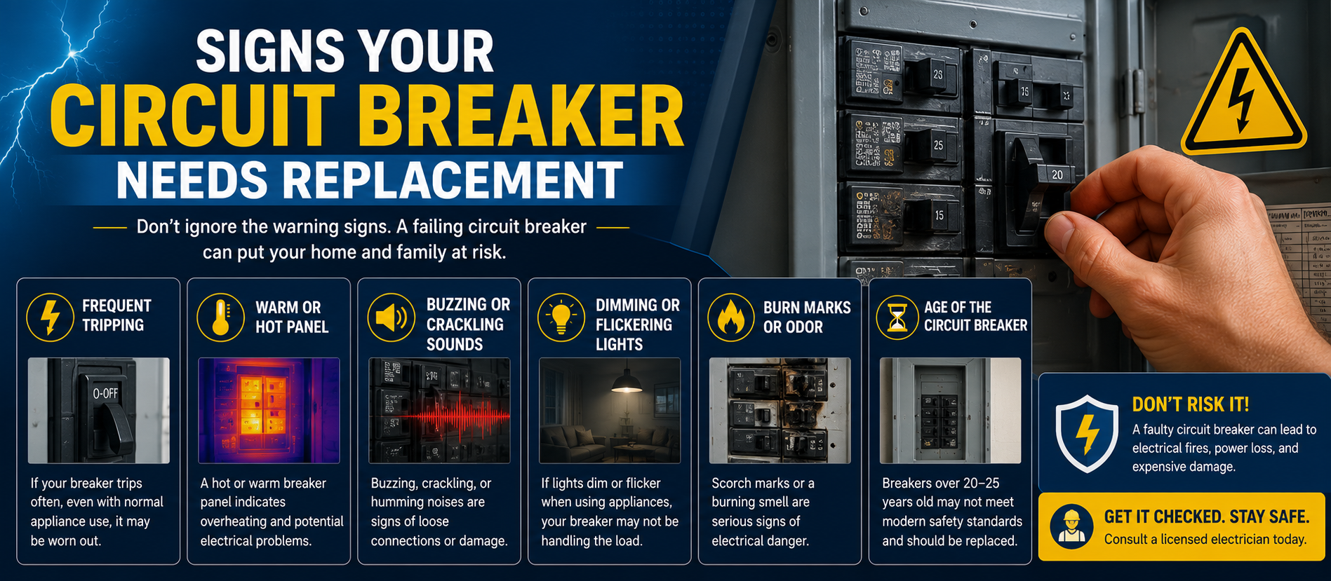Signs Your Circuit Breaker Needs Replacement: A Complete Homeowner Guide