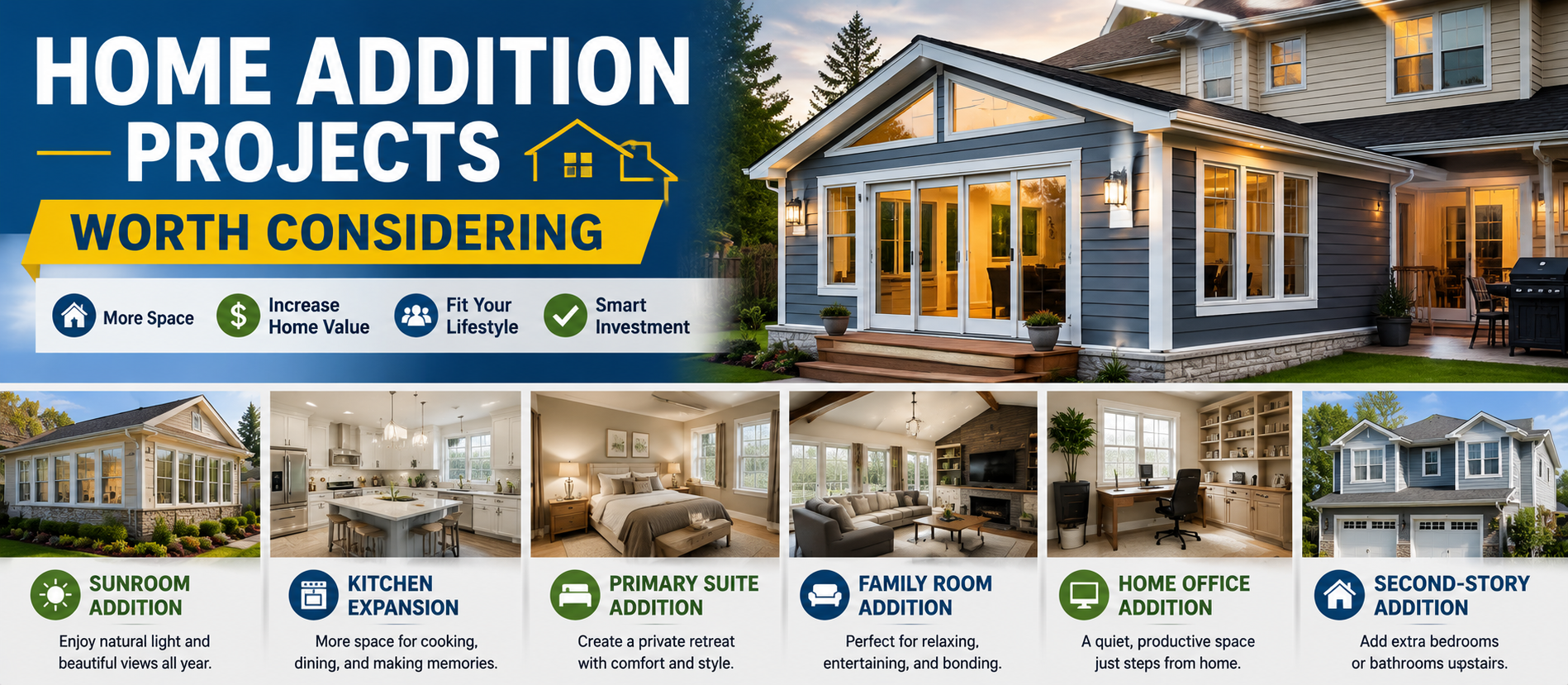 Home Addition Projects Worth Considering: A Complete Guide to Expanding Your Living Space