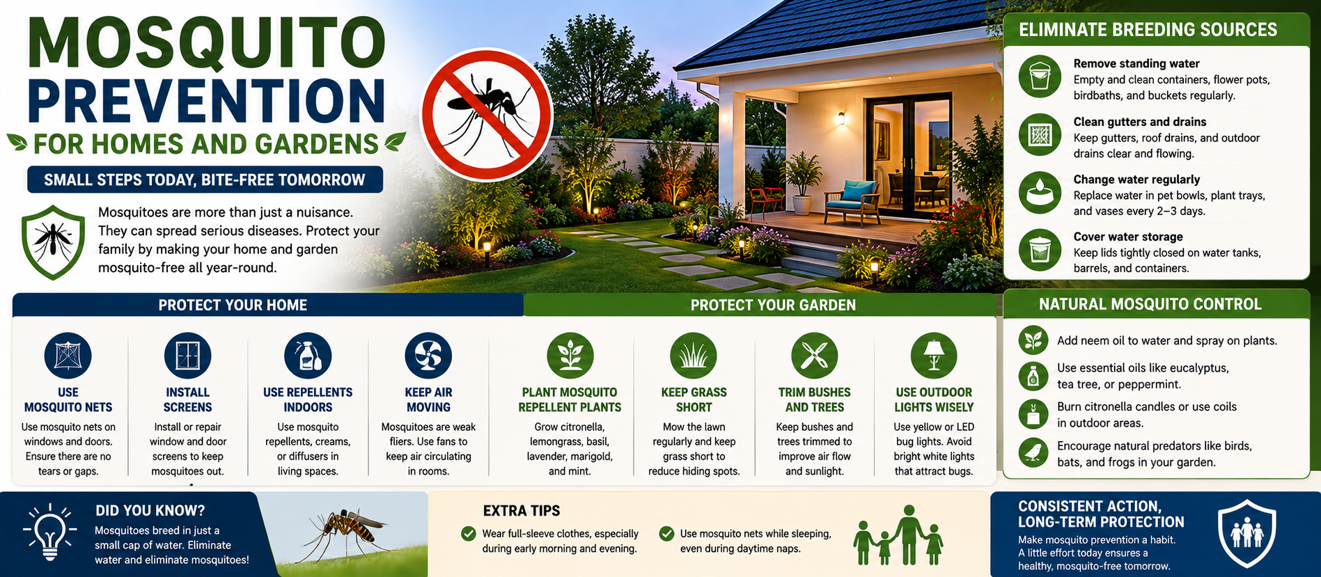 Mosquito Prevention for Homes and Gardens: The Complete Homeowner Guide