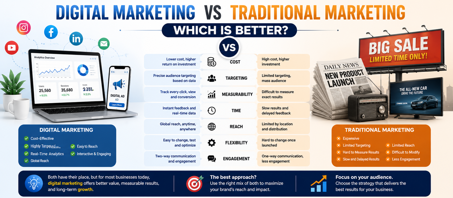 Digital Marketing vs Traditional Marketing: Which Is Better in 2026?