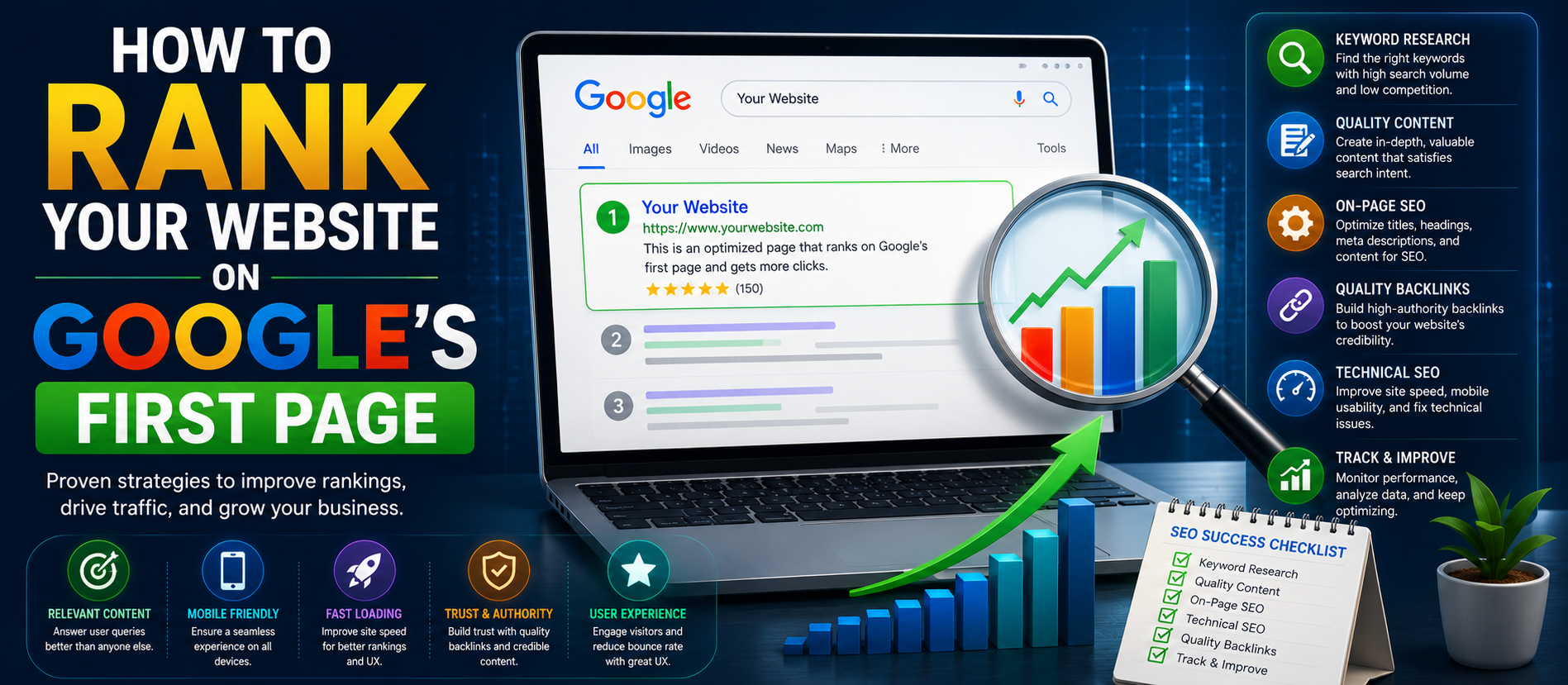 How to Rank Your Website on Google's First Page in 2026