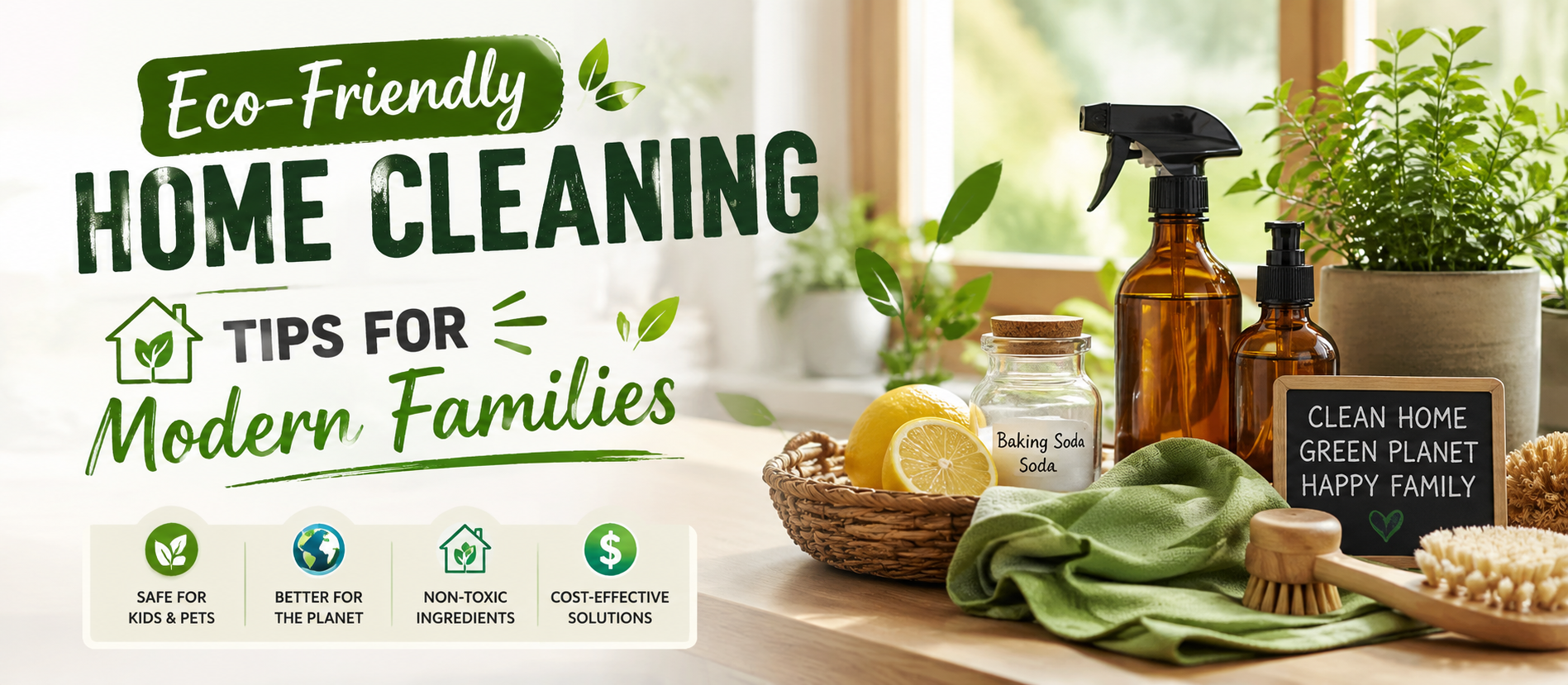 Eco-Friendly Home Cleaning Tips for Modern Families