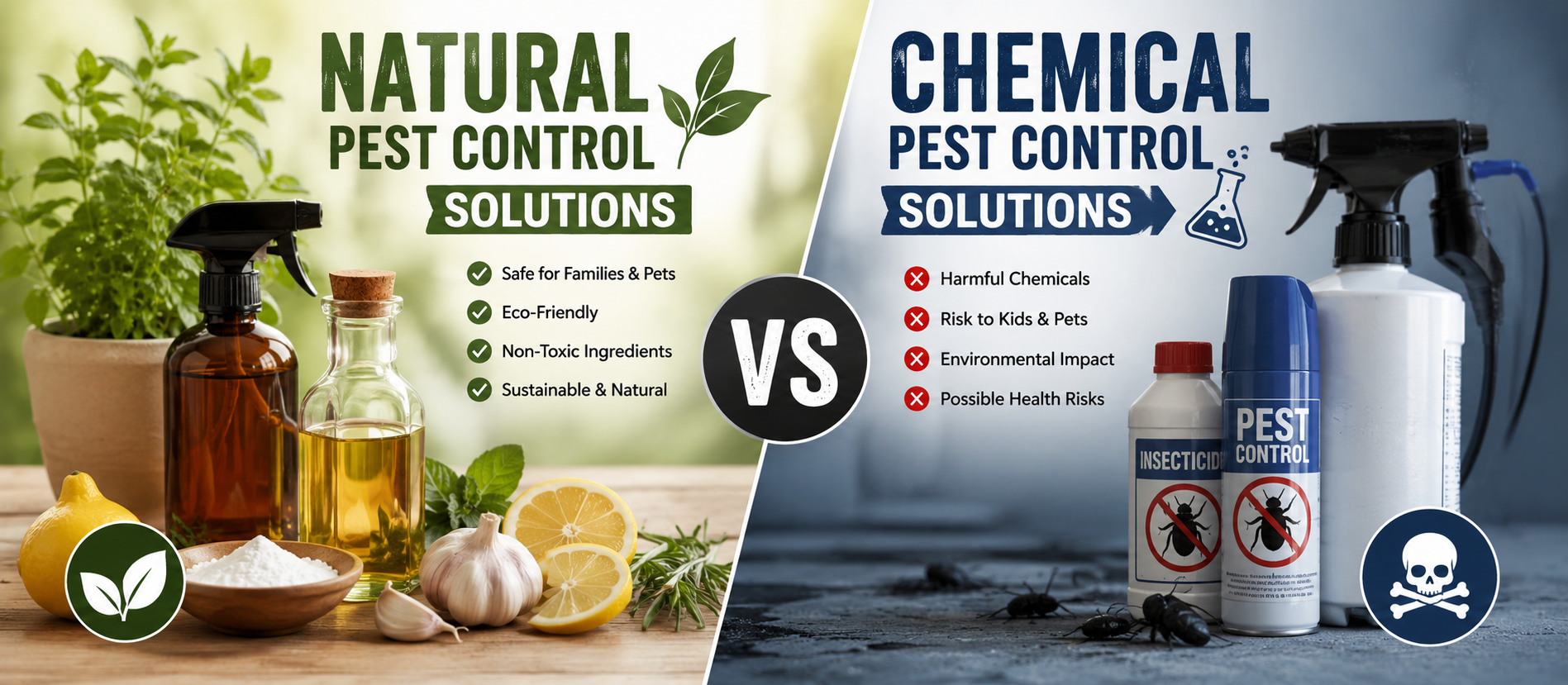 Natural vs Chemical Pest Control Solutions: Which Option Is Best for Your Home?