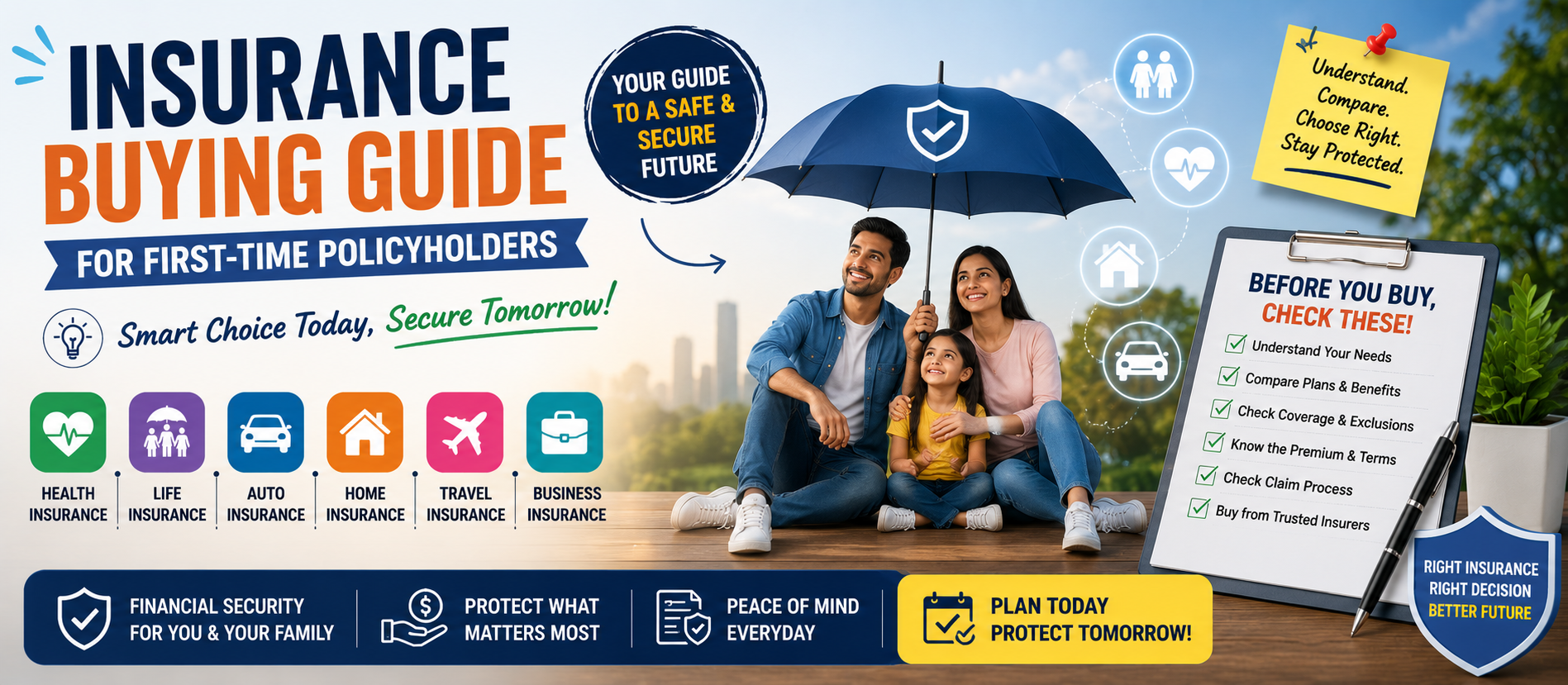 Insurance Buying Guide for First-Time Policyholders