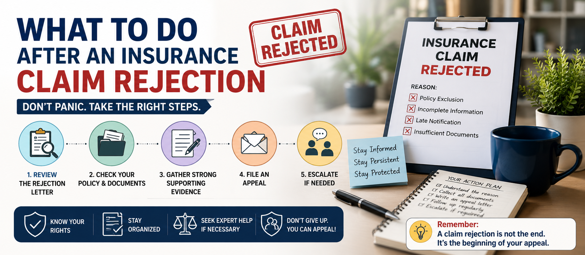 What to Do After an Insurance Claim Rejection