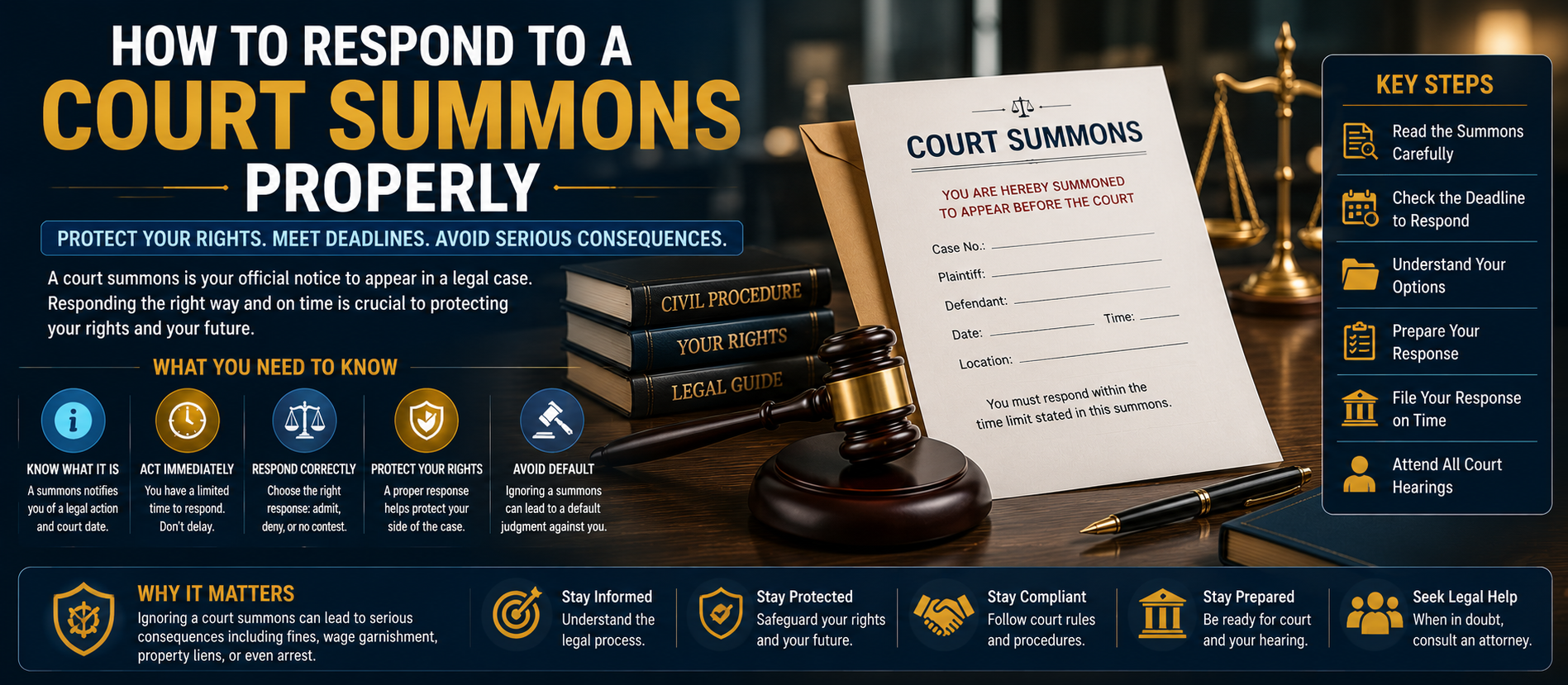 How to Respond to a Court Summons Properly: A Complete Legal Guide for 2026