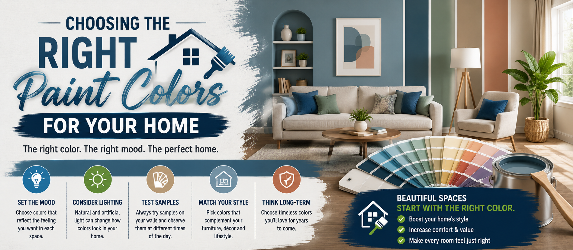 Choosing the Right Paint Colors for Your Home: A Complete Guide for Modern Homeowners
