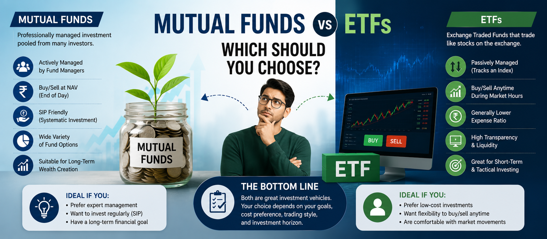 Mutual Funds vs ETFs: Which Should You Choose?