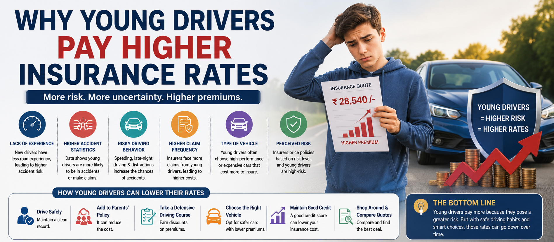 Why Young Drivers Pay Higher Insurance Rates