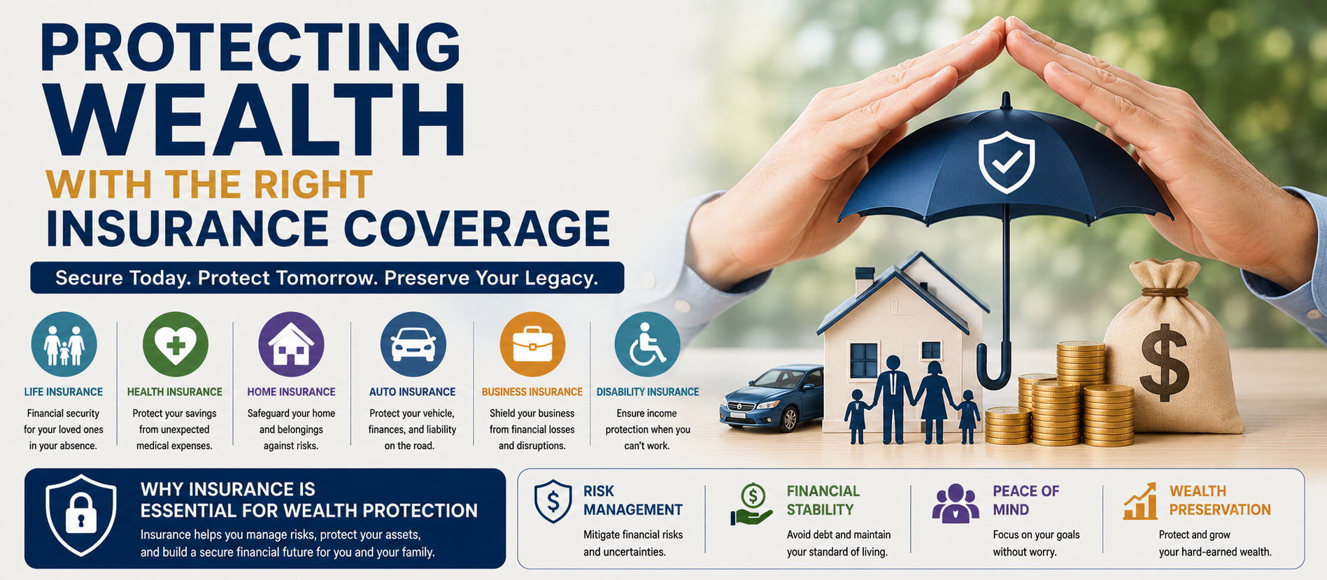 Protecting Wealth with the Right Insurance Coverage