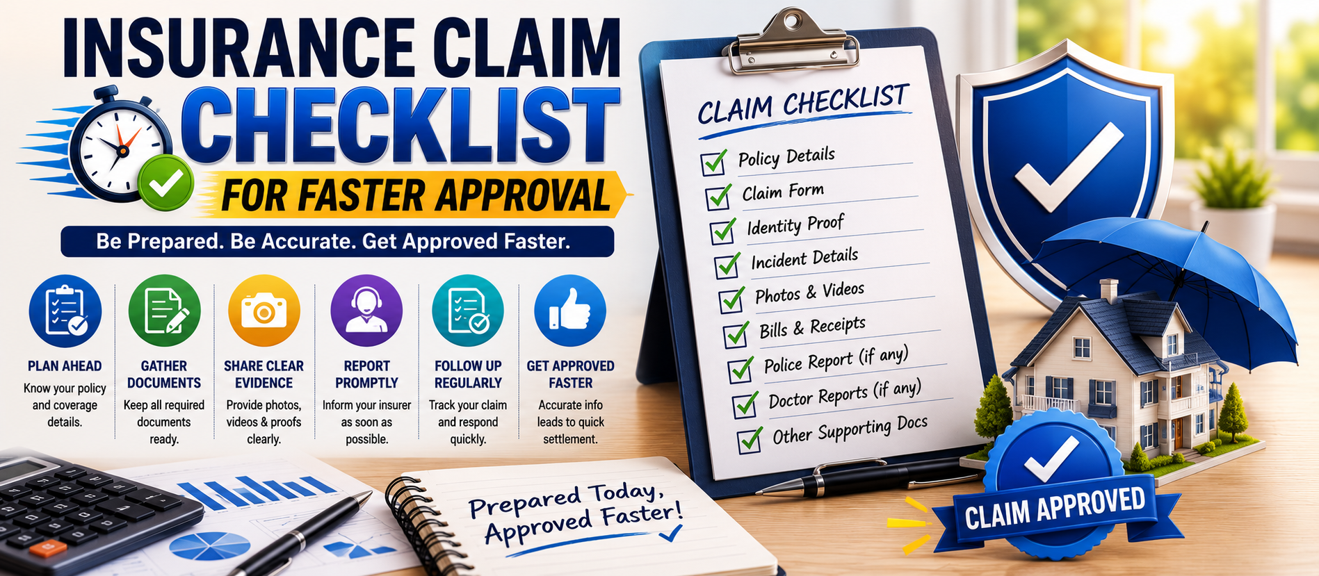 Insurance Claim Checklist for Faster Approval