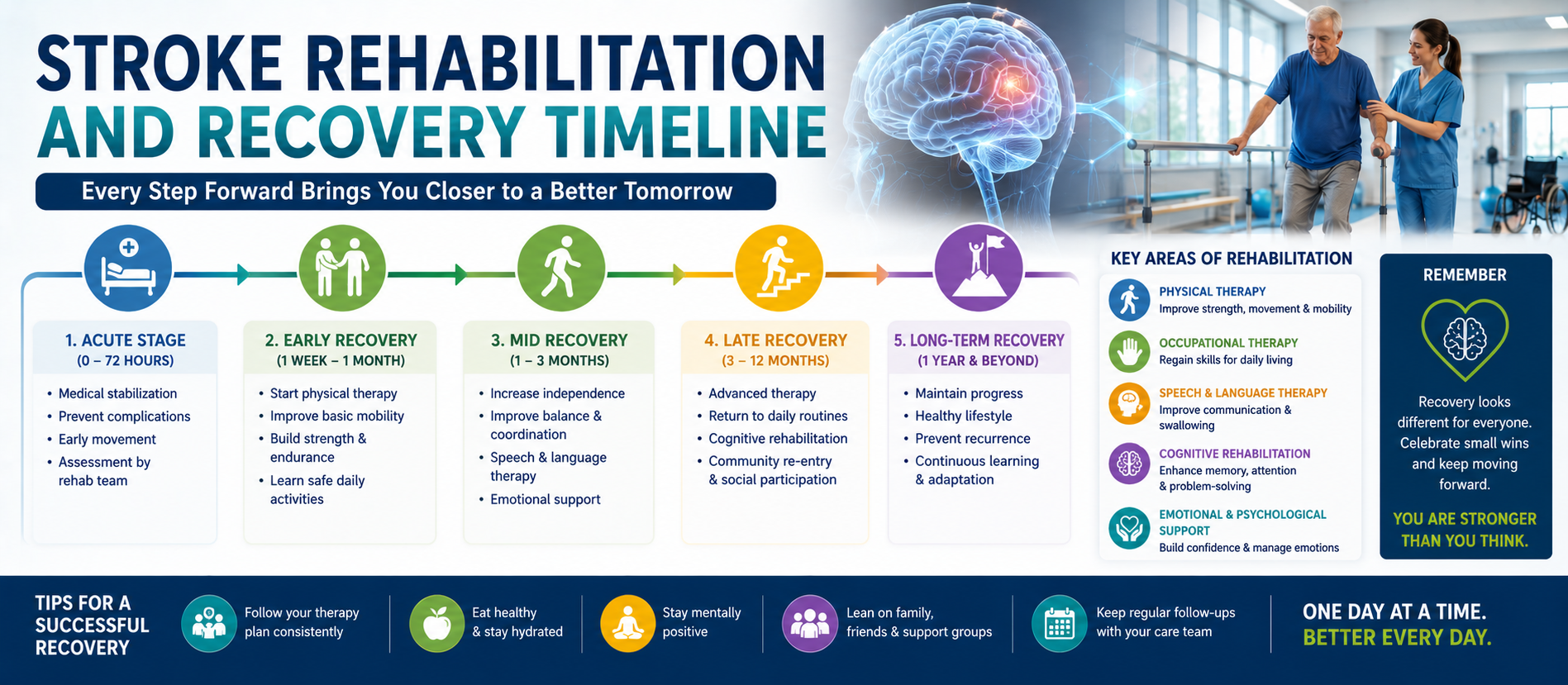 Stroke Rehabilitation and Recovery Timeline