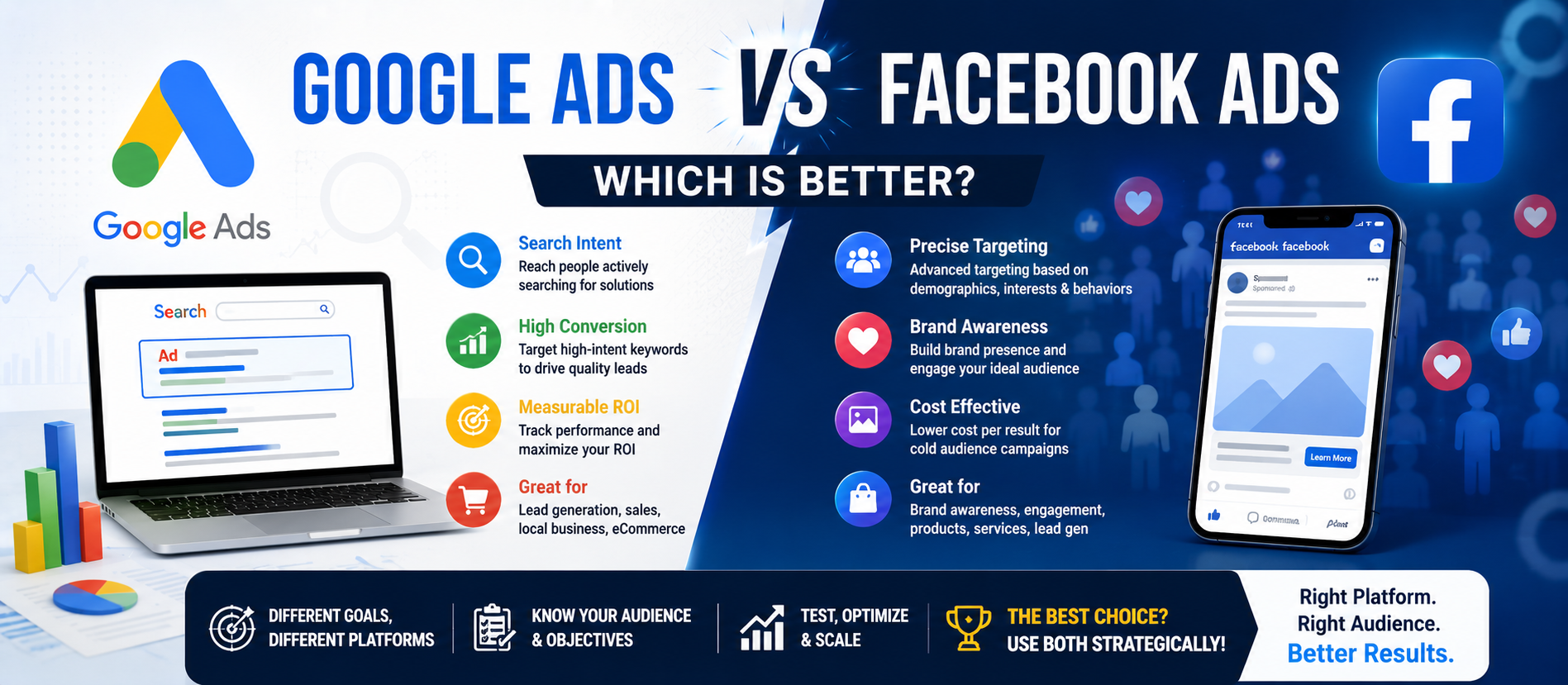 Google Ads vs Facebook Ads: Which Is Better?