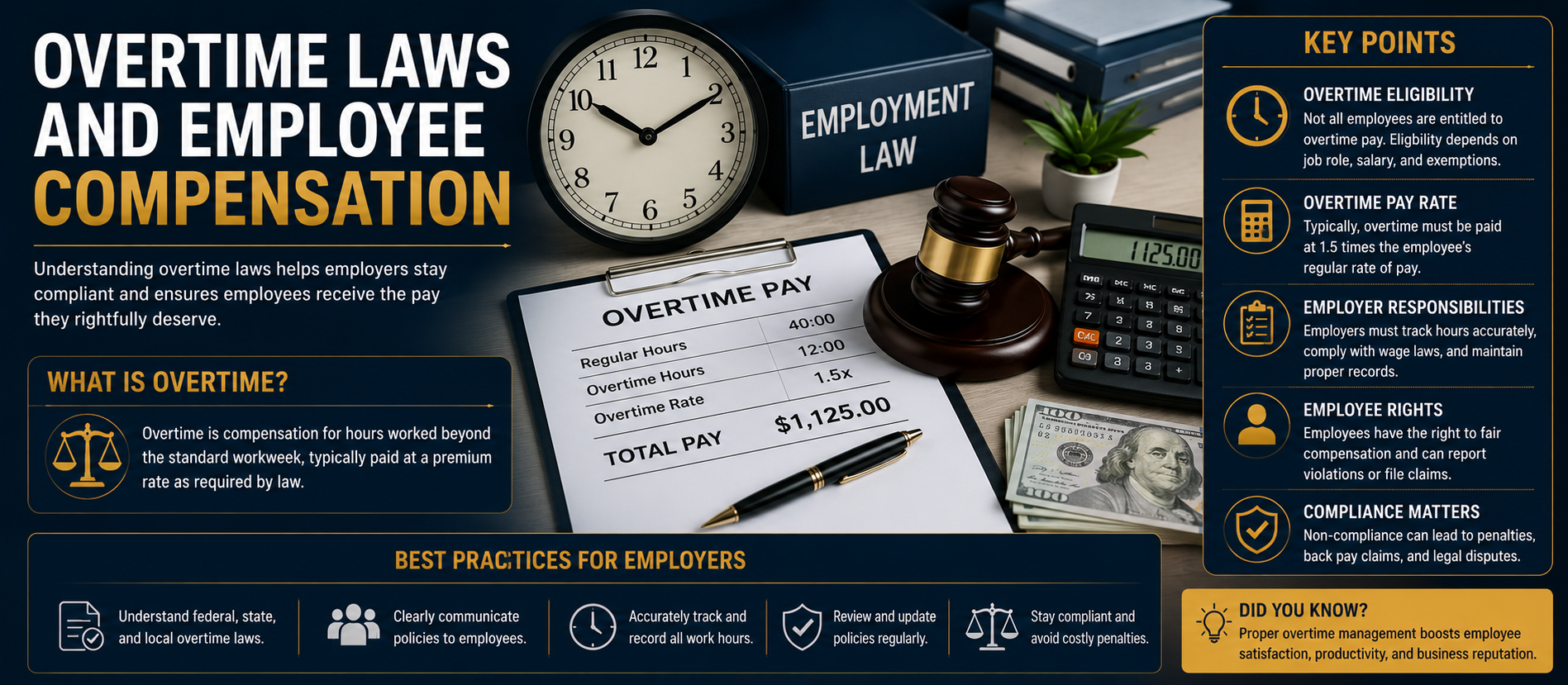 Overtime Laws and Employee Compensation: A Complete Guide for Employers and Employees in 2026