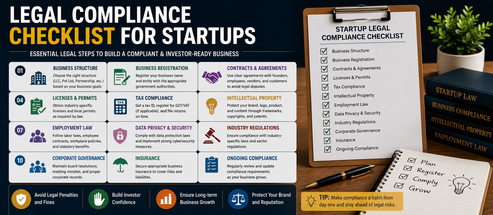 Legal Compliance Checklist for Startups: A Complete Guide for New Businesses in 2026