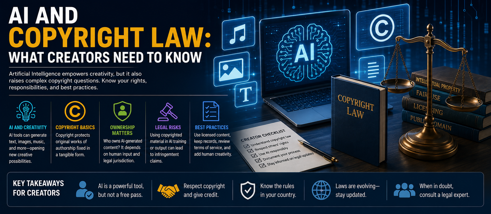 AI and Copyright Law: What Creators Need to Know in 2026