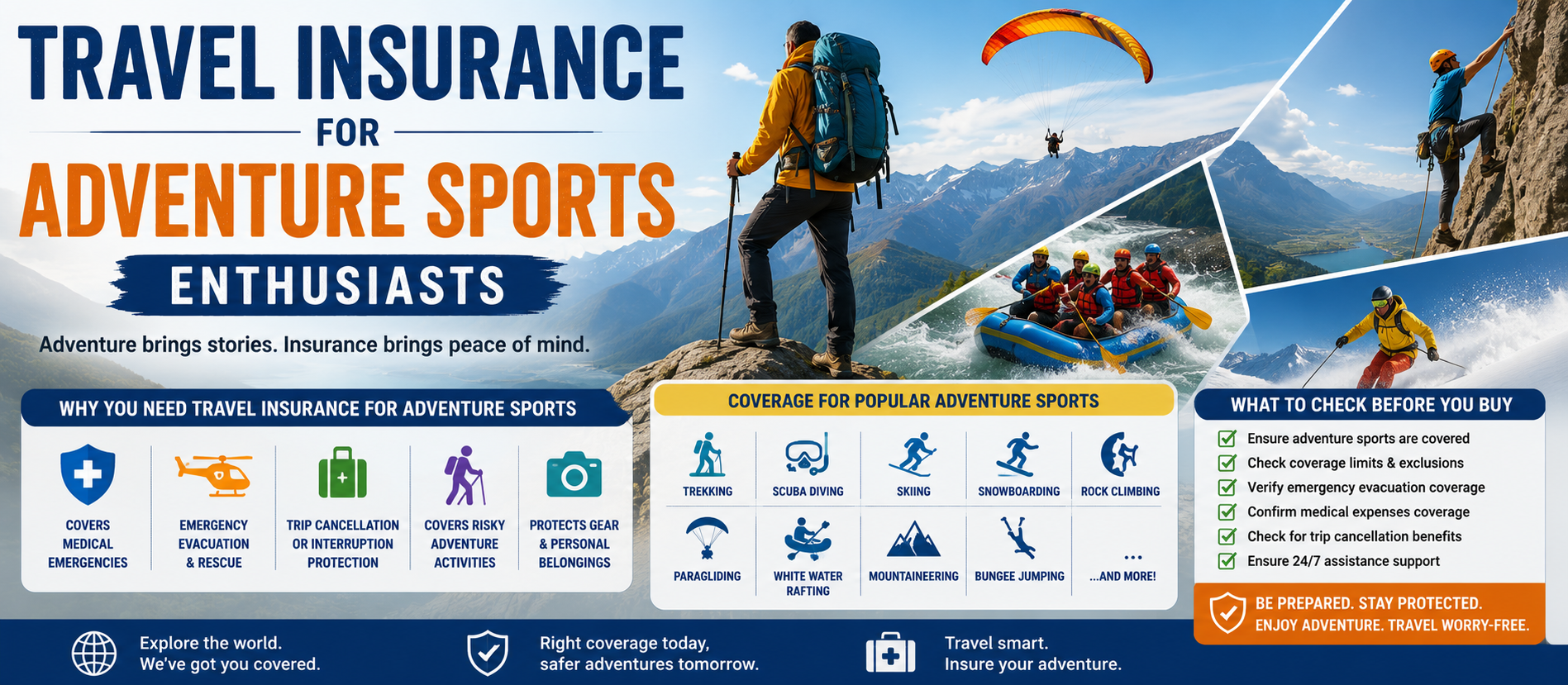 Travel Insurance for Adventure Sports Enthusiasts