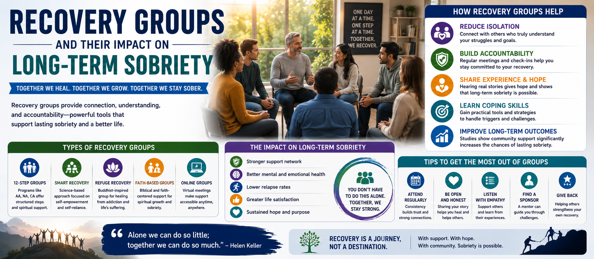 Recovery Groups and Their Impact on Long-Term Sobriety