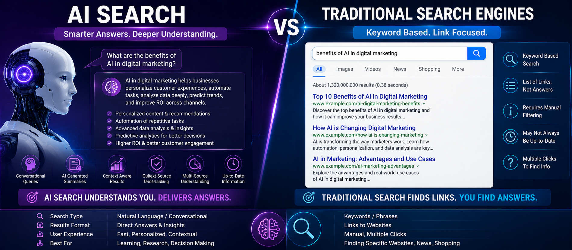 AI Search vs Traditional Search Engines