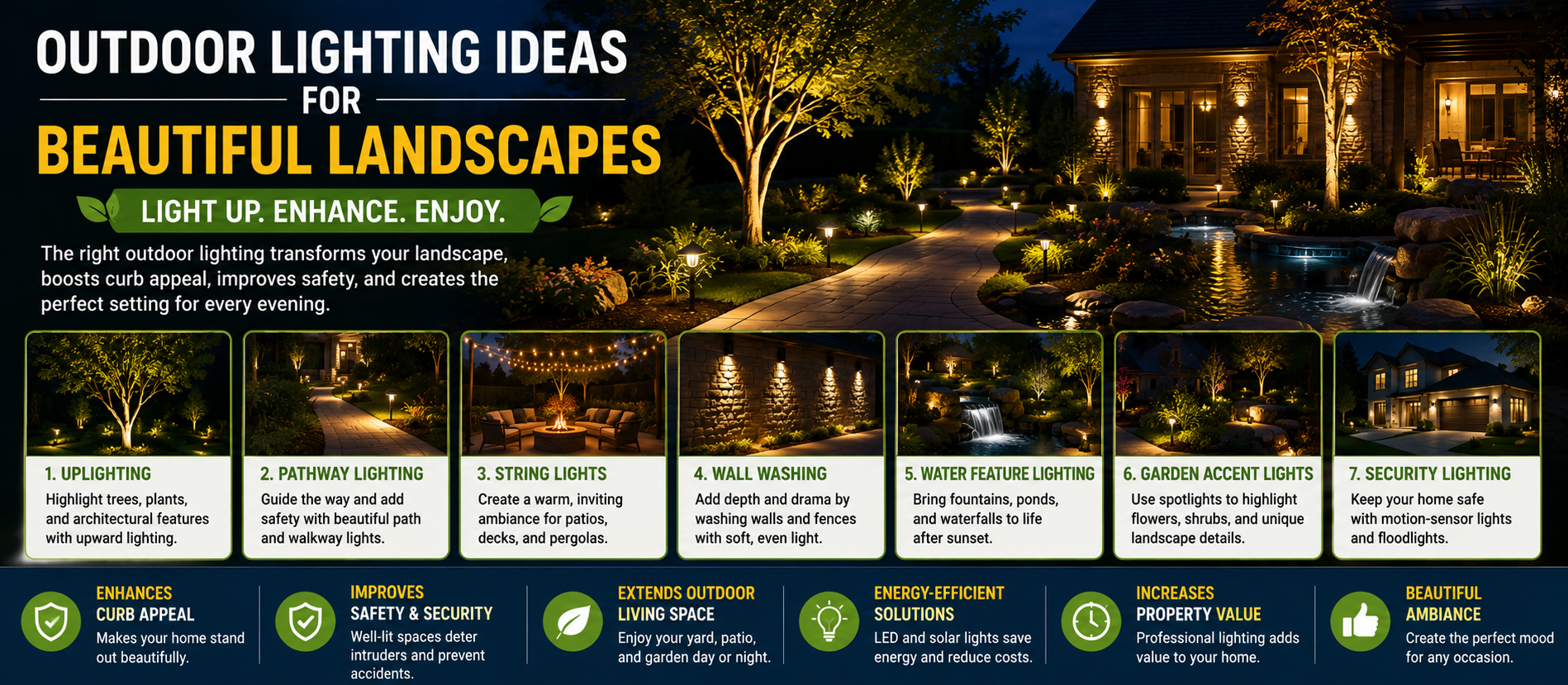 Outdoor Lighting Ideas for Beautiful Landscapes: A Complete Homeowner Guide