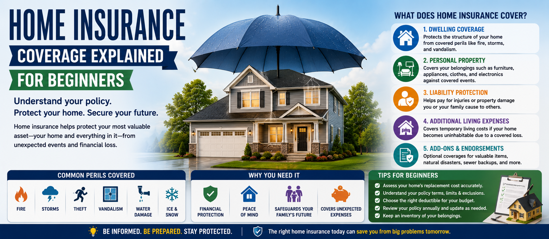 Home Insurance Coverage Explained for Beginners