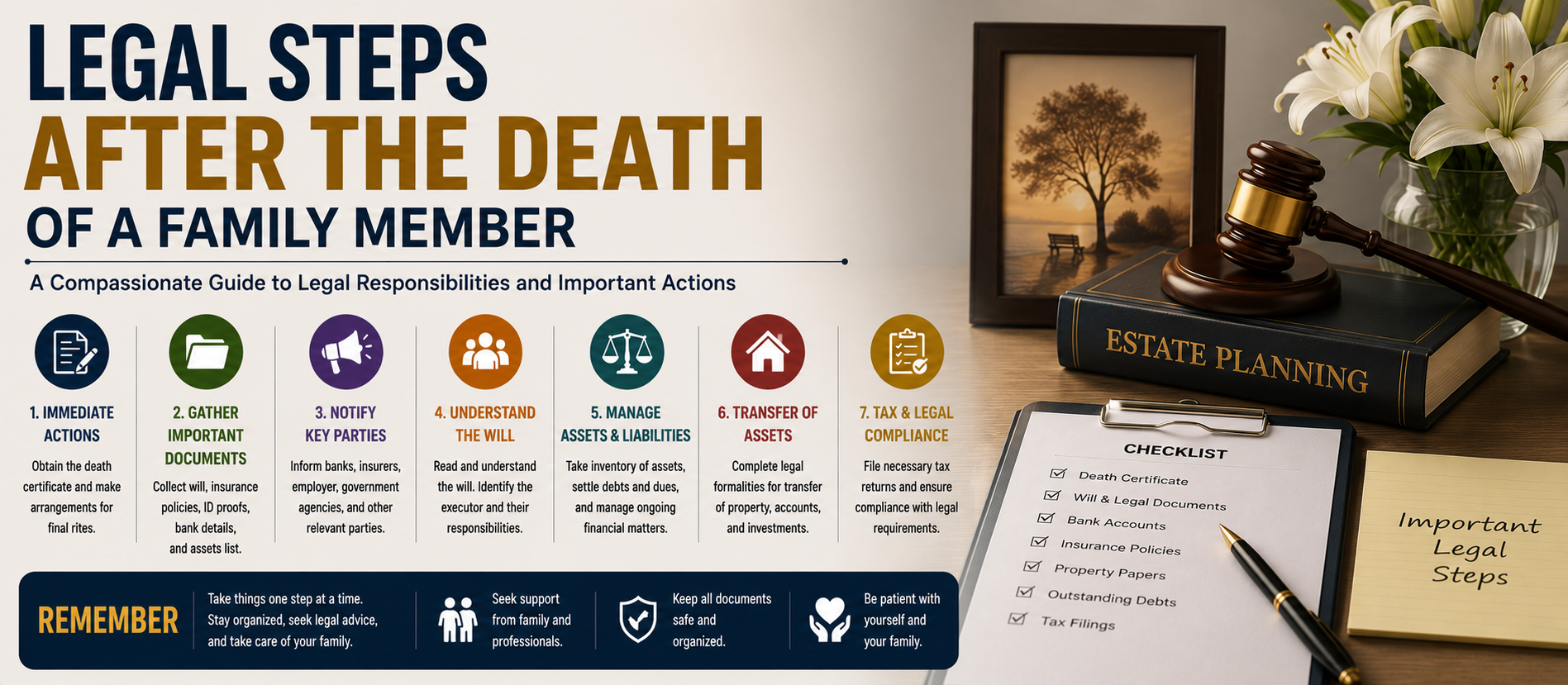 Legal Steps After the Death of a Family Member: A Complete Guide to Estate Administration (2026)