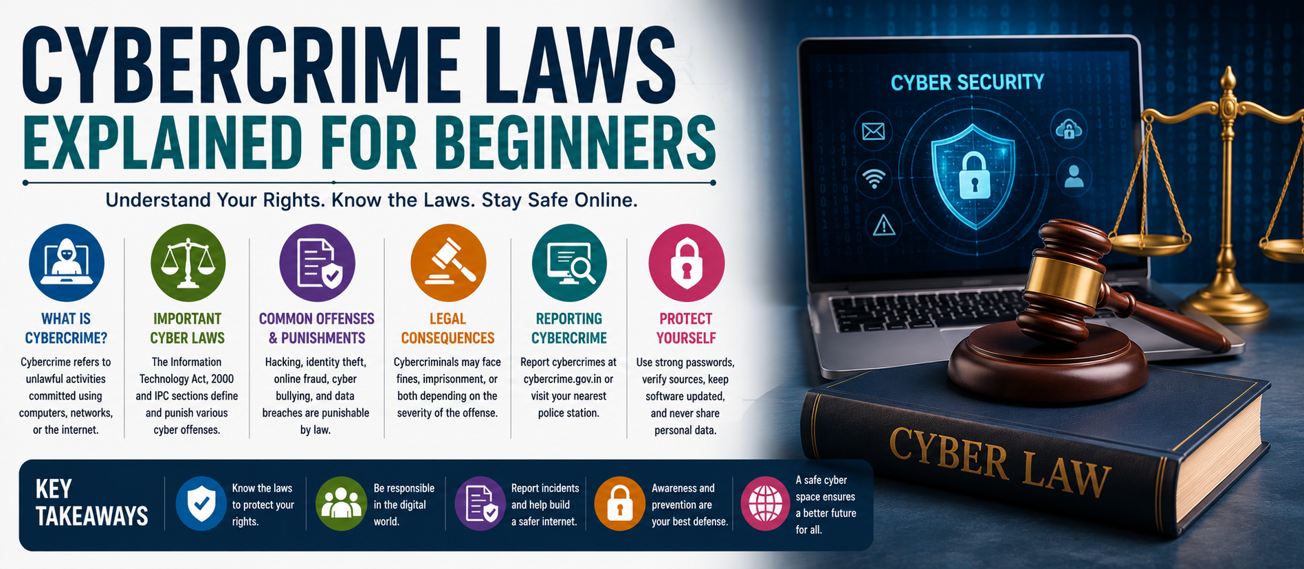 Cybercrime Laws Explained for Beginners: A Complete Guide to Digital Crime and Online Legal Protection (2026)