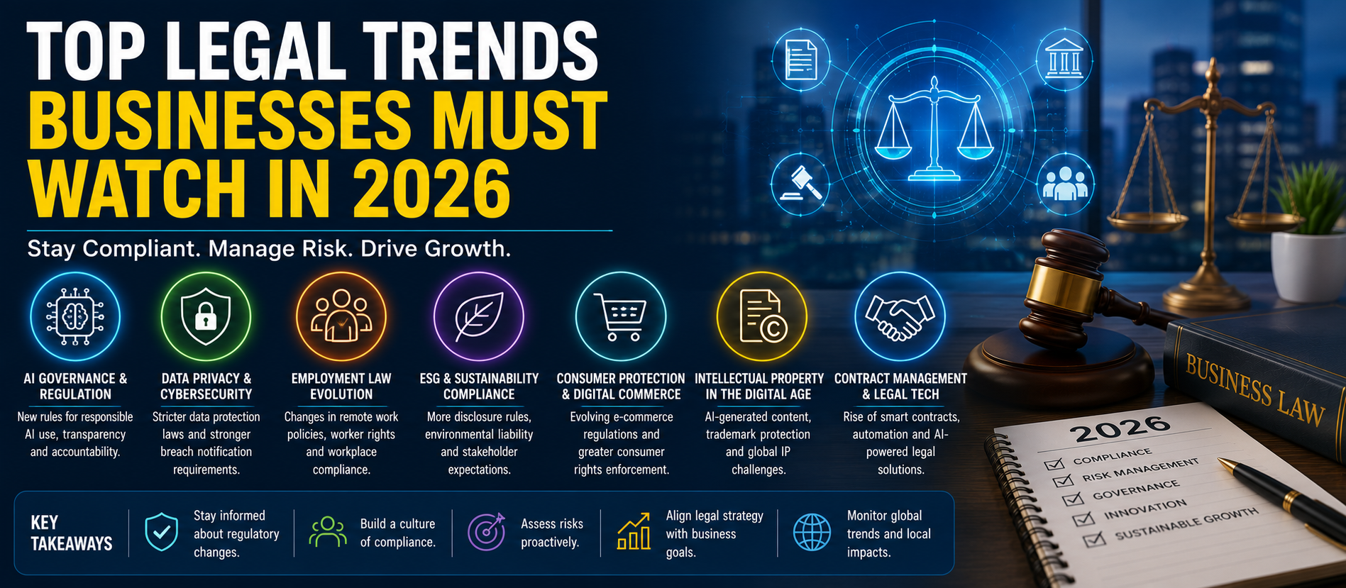 Top Legal Trends Businesses Must Watch in 2026: A Complete Compliance Guide