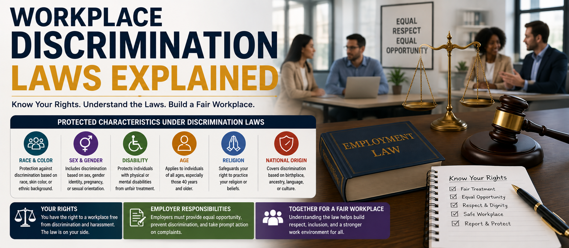 Workplace Discrimination Laws Explained: A Complete Guide for Employees and Employers (2026)