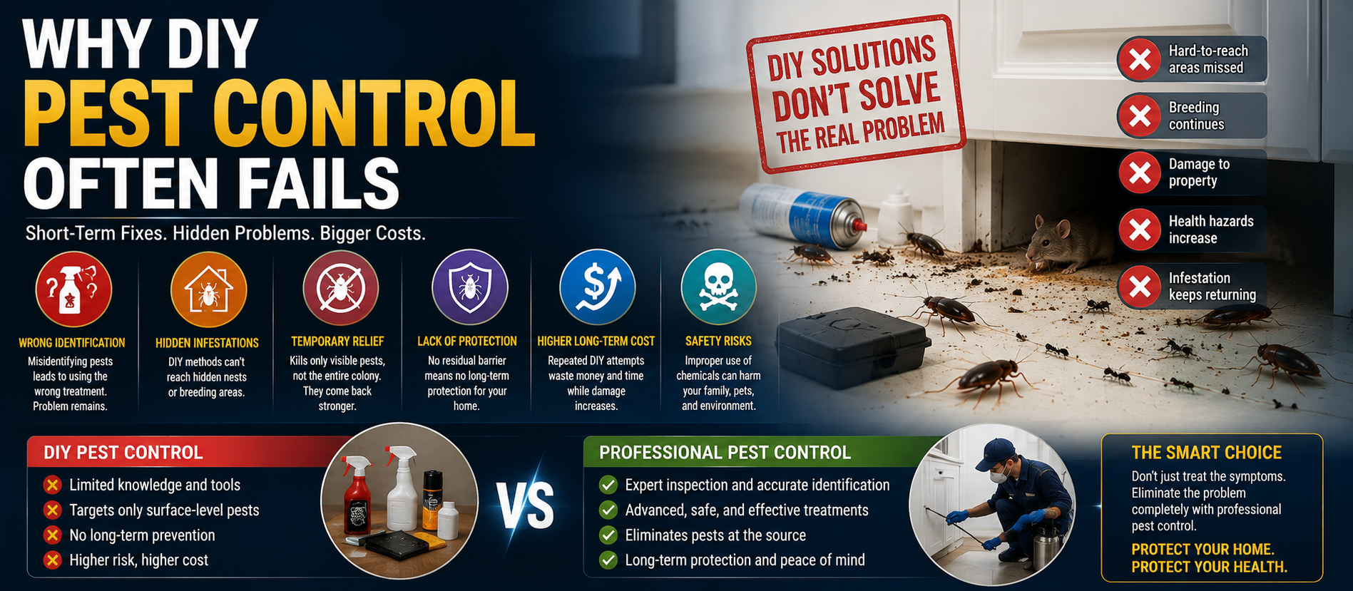 Why DIY Pest Control Often Fails: Complete Guide for 2026