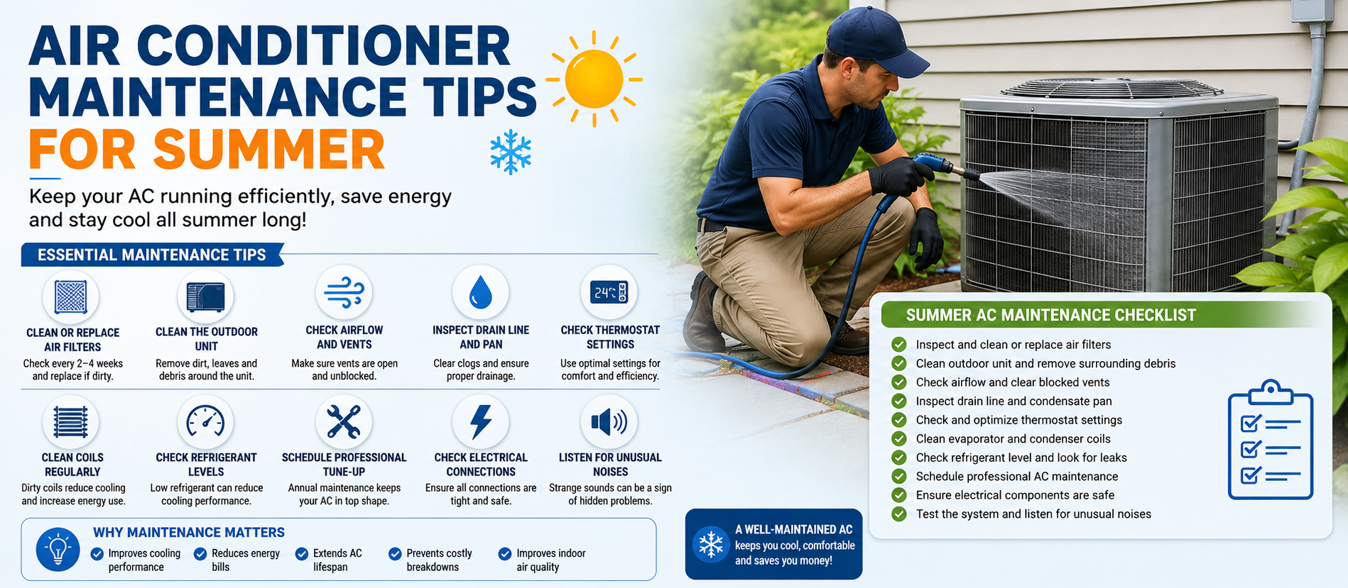 Air Conditioner Maintenance Tips for Summer: Complete Guide for 2026