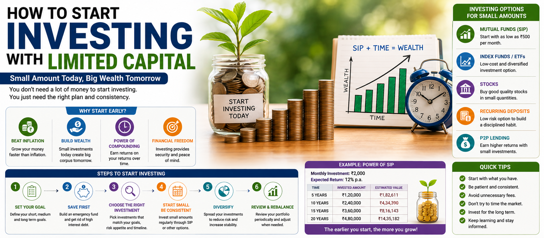 How to Start Investing With Limited Capital: Complete Guide for 2026
