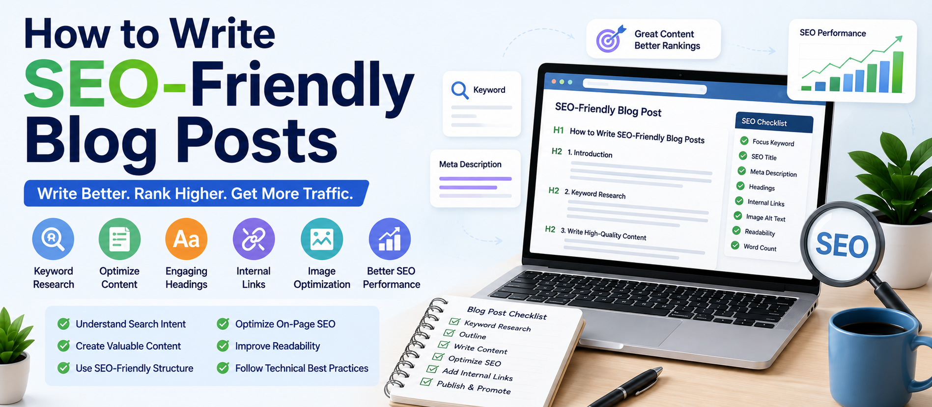 How to Write SEO-Friendly Blog Posts: A Complete Guide for Better Search Visibility