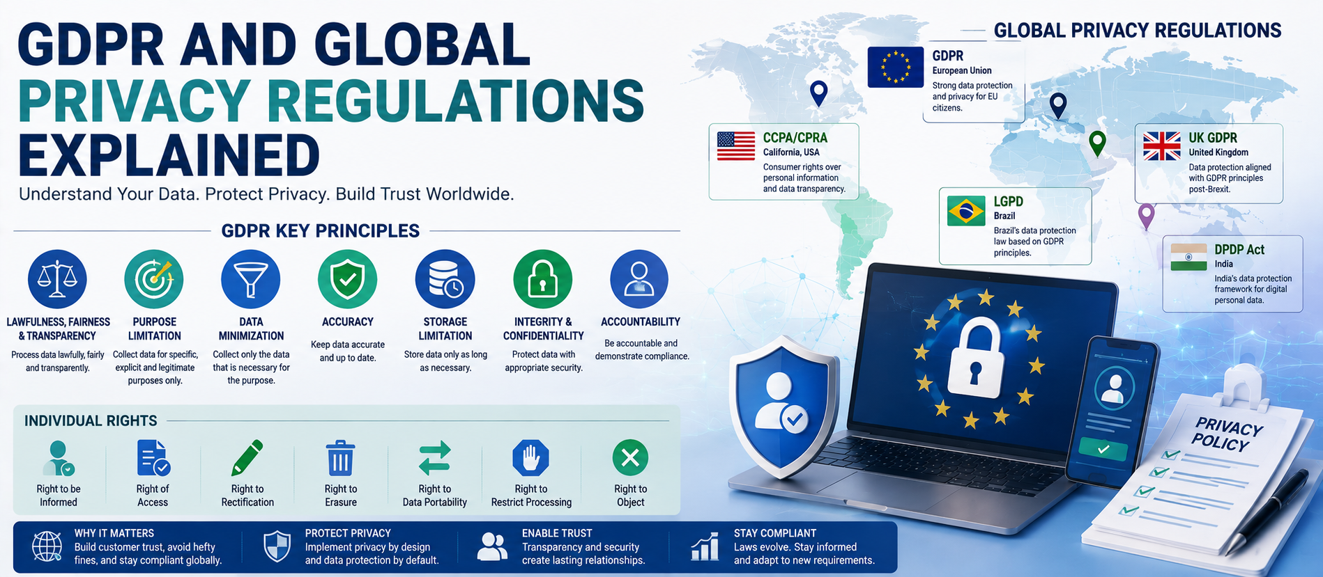 GDPR and Global Privacy Regulations Explained: A Practical Guide for Businesses