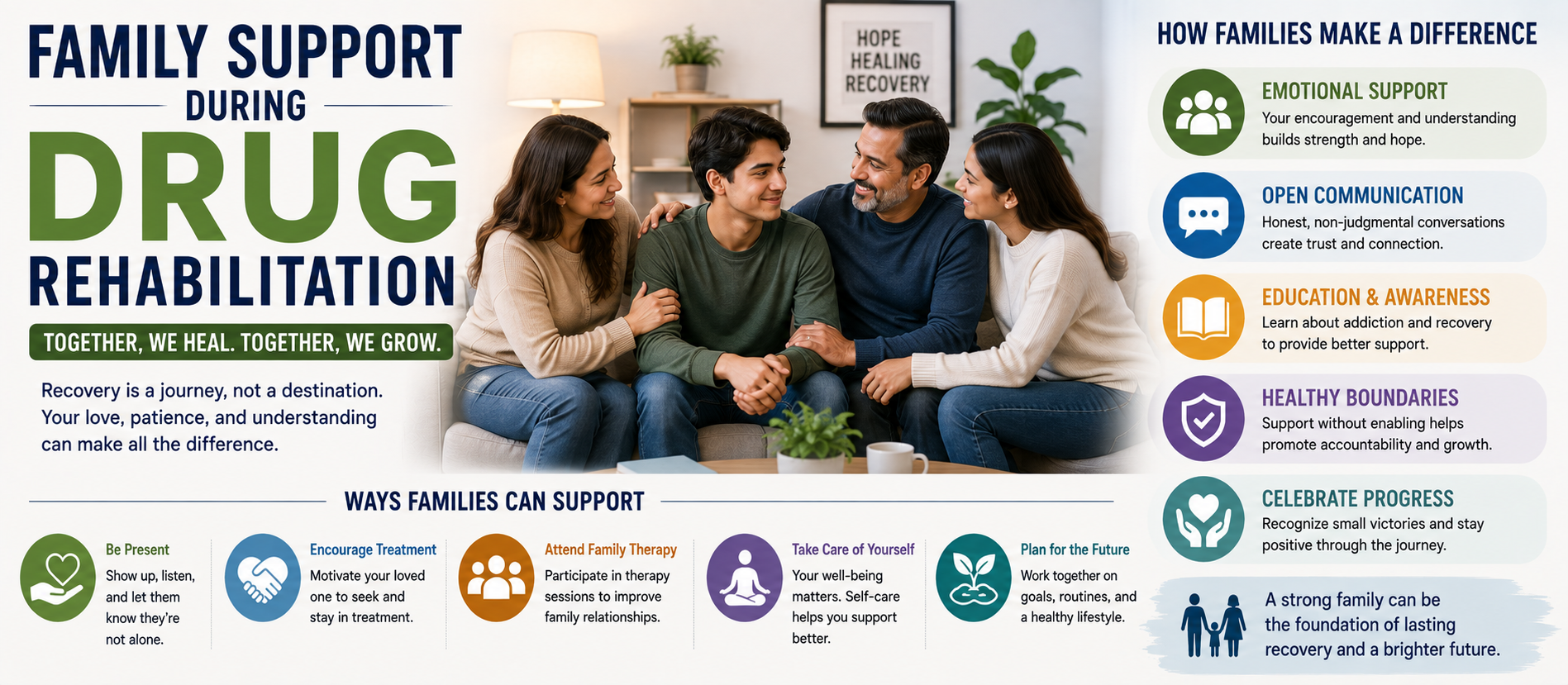 Family Support During Drug Rehabilitation: How Loved Ones Can Help Recovery Succeed