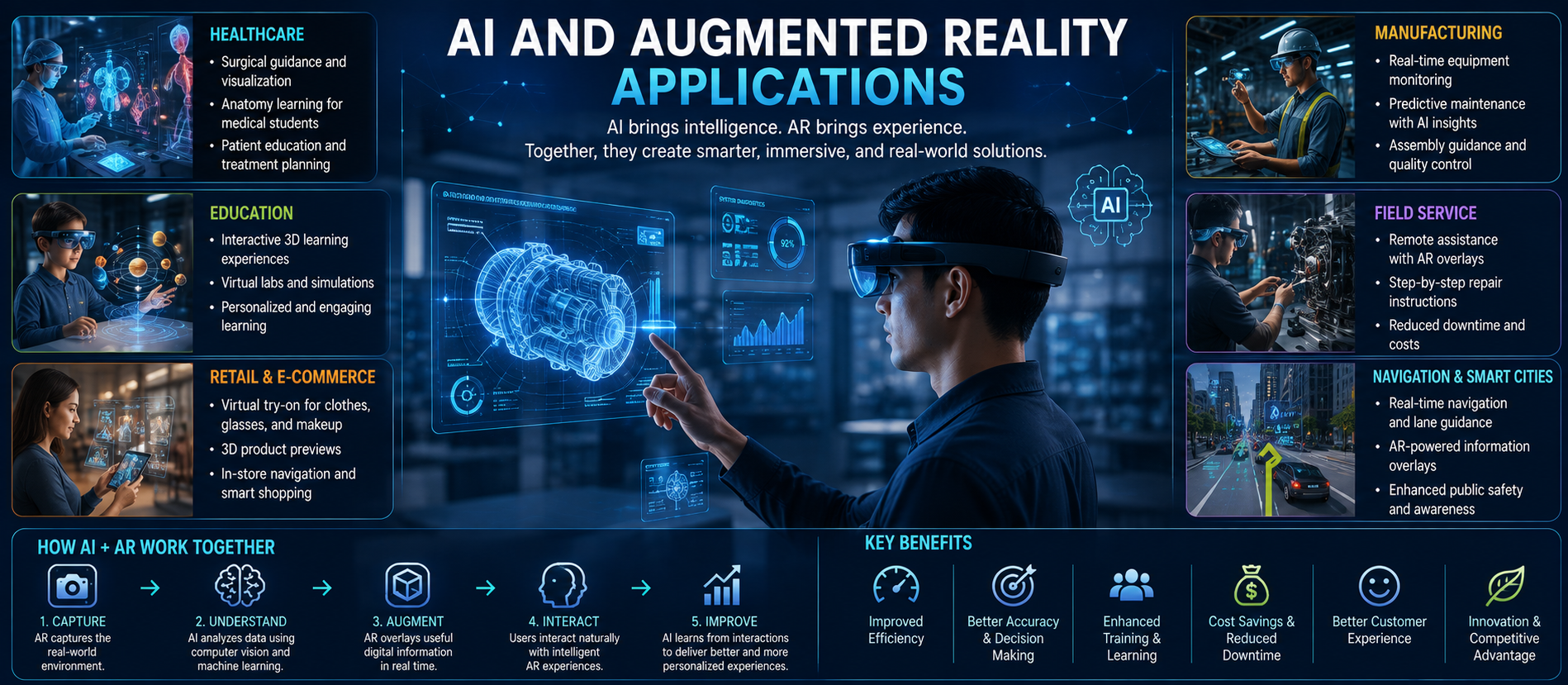 AI and Augmented Reality Applications: Transforming the Real World with Intelligent Experiences