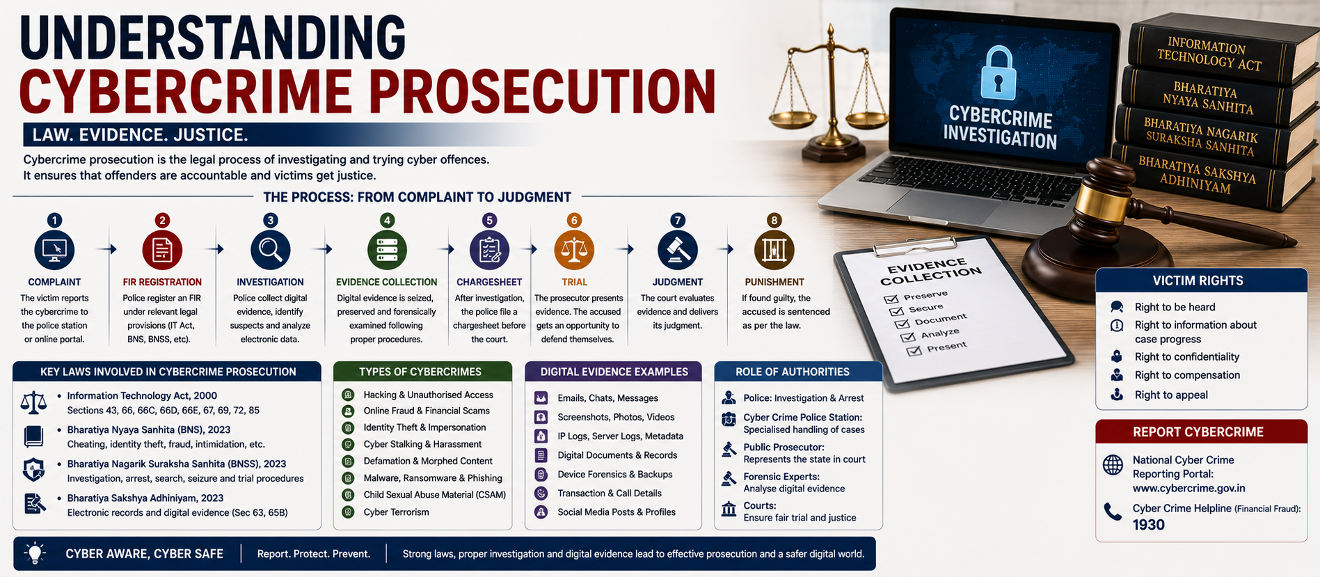 Understanding Cybercrime Prosecution: How Cybercriminal Cases Move from Complaint to Court in India