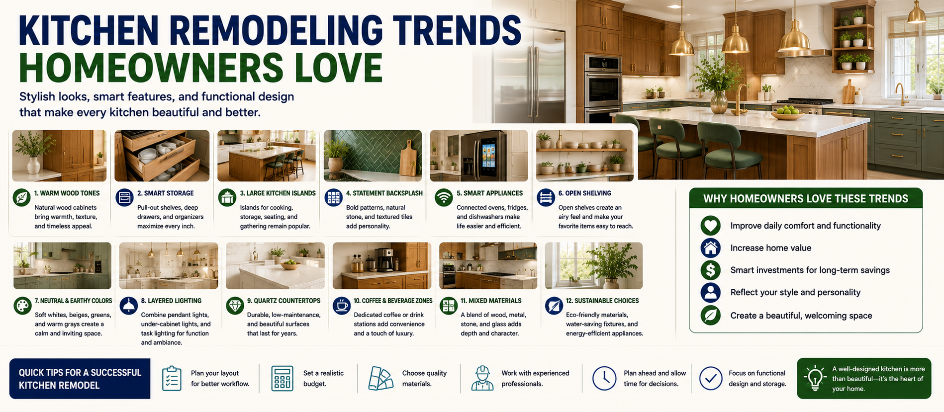 Kitchen Remodeling Trends Homeowners Love