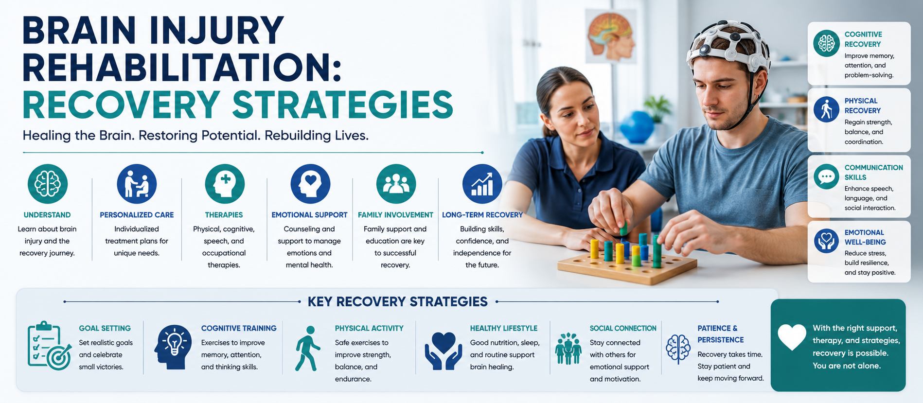 Brain Injury Rehabilitation: Recovery Strategies for Physical, Cognitive, and Emotional Healing