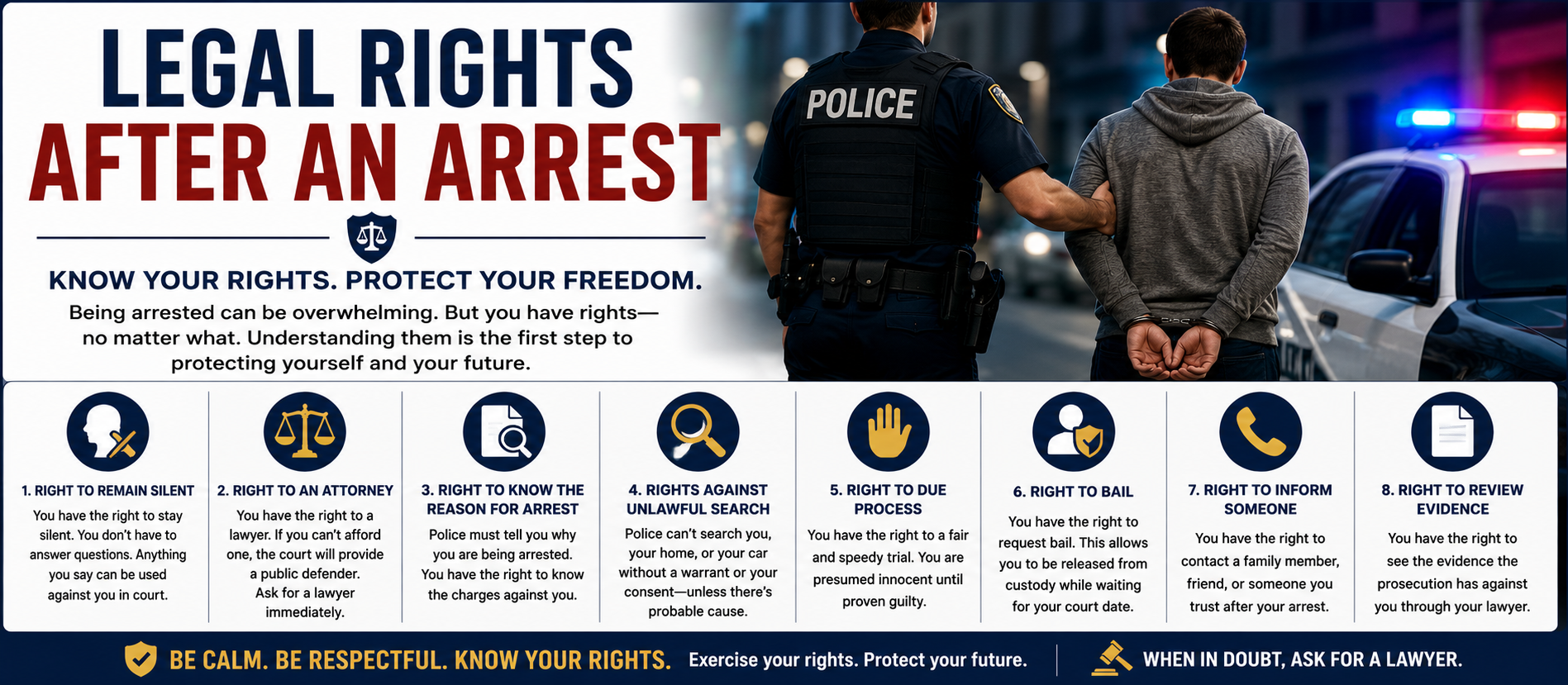 Legal Rights After an Arrest: A Clear Guide to Understanding Your Rights