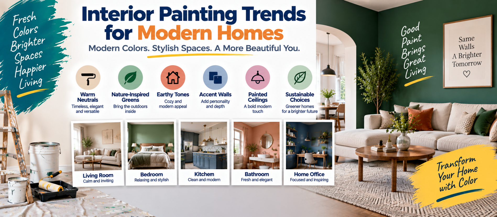 Interior Painting Trends for Modern Homes