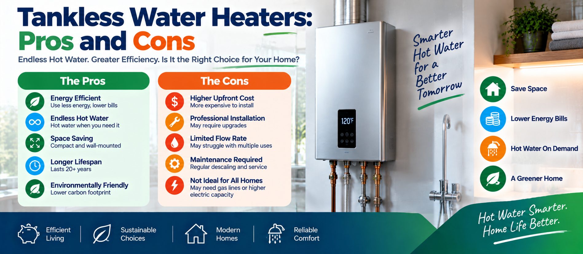 Tankless Water Heaters: Pros and Cons