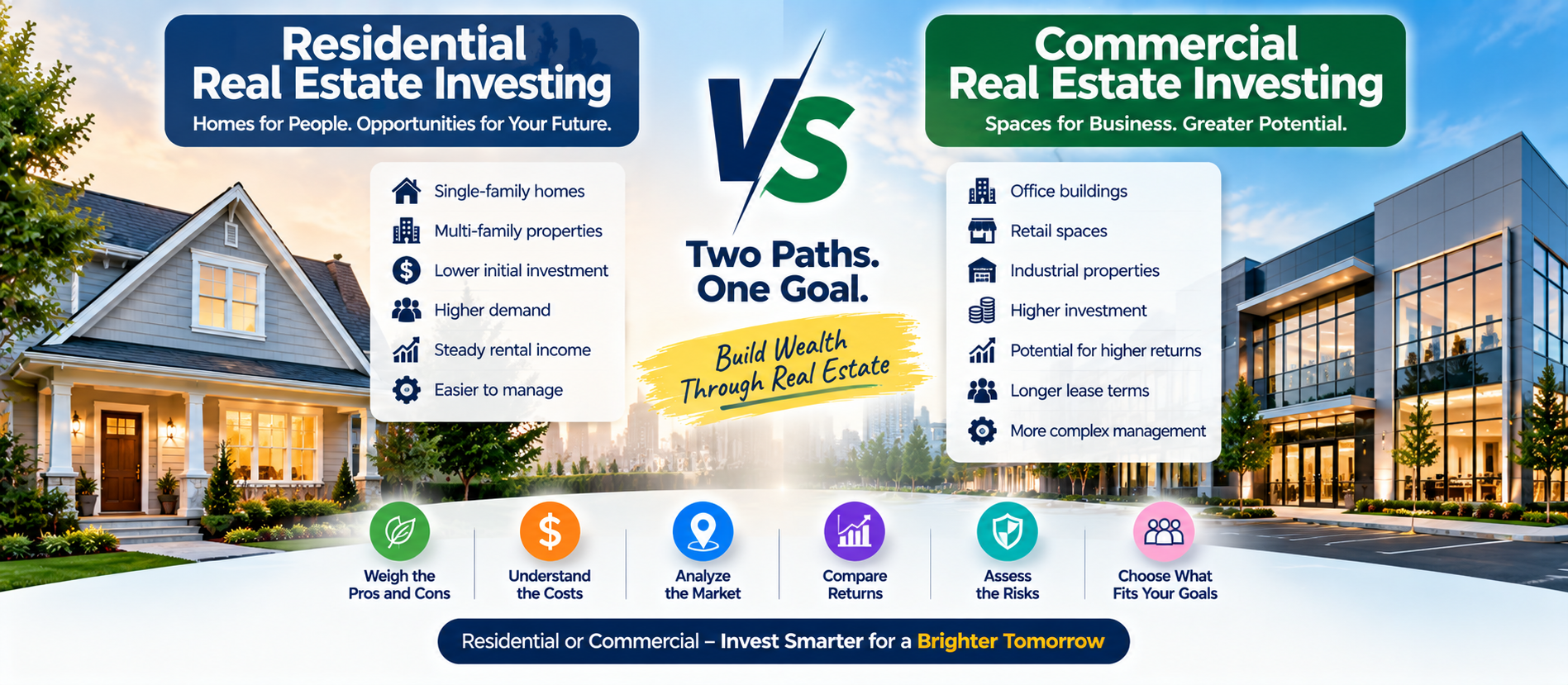Residential vs Commercial Real Estate Investing: Which Is Right for You?