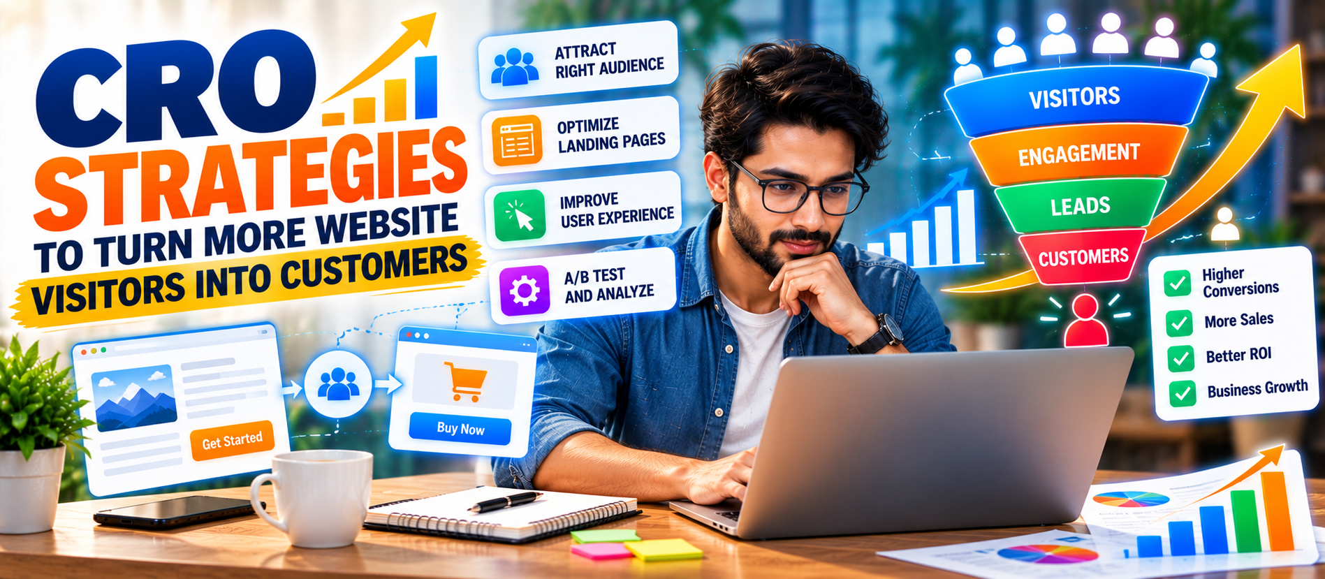 CRO Strategies to Turn More Website Visitors Into Customers