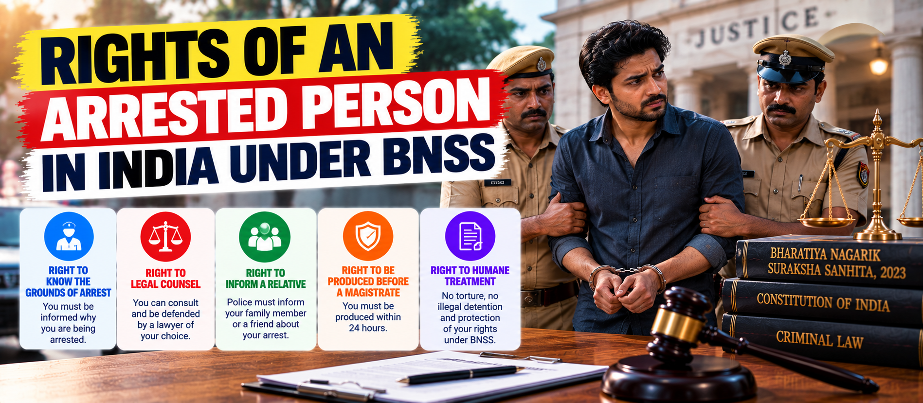 Rights of an Arrested Person in India Under BNSS