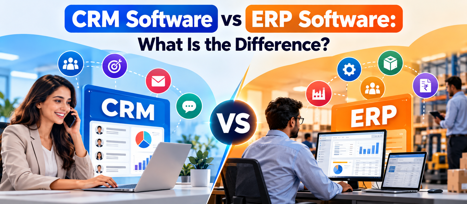 CRM Software vs ERP Software: What Is the Difference?
