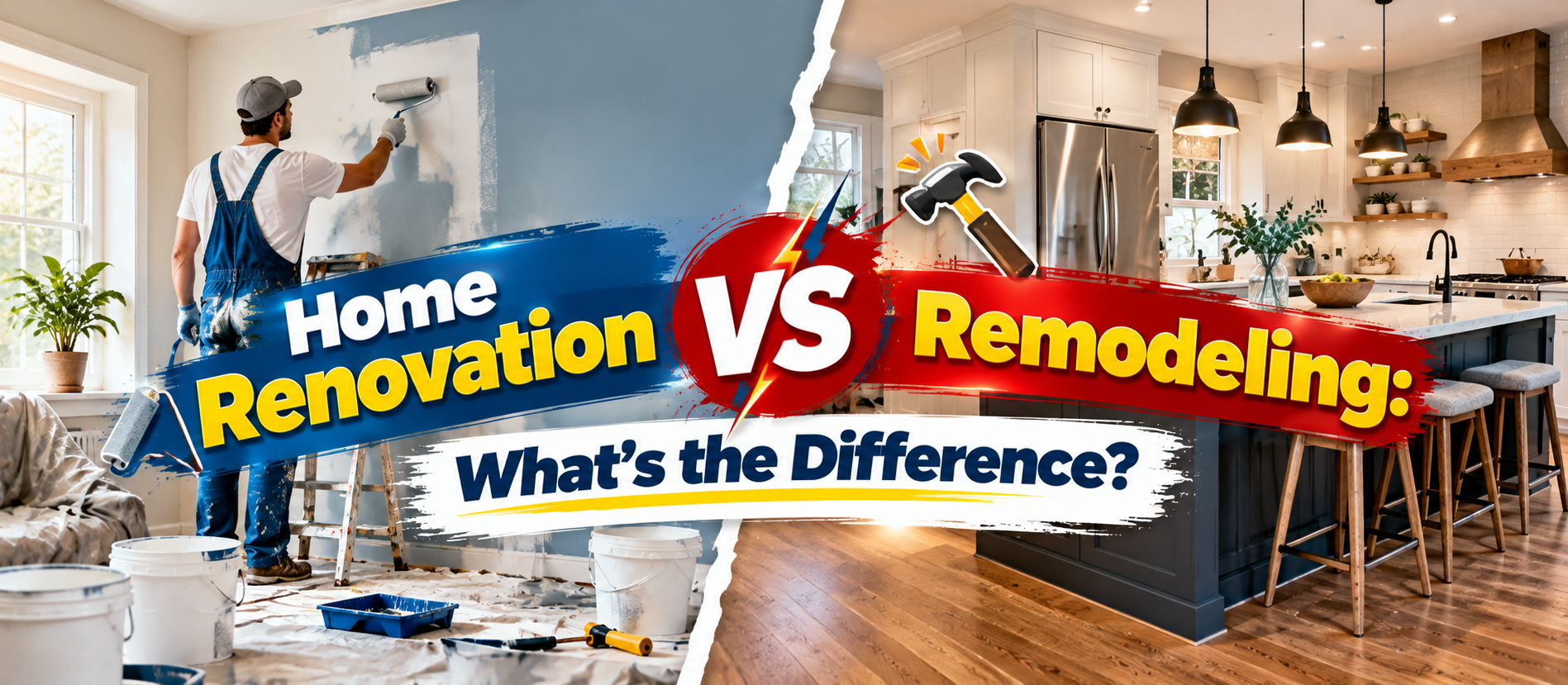 Home Renovation vs. Remodeling: What's the Difference?