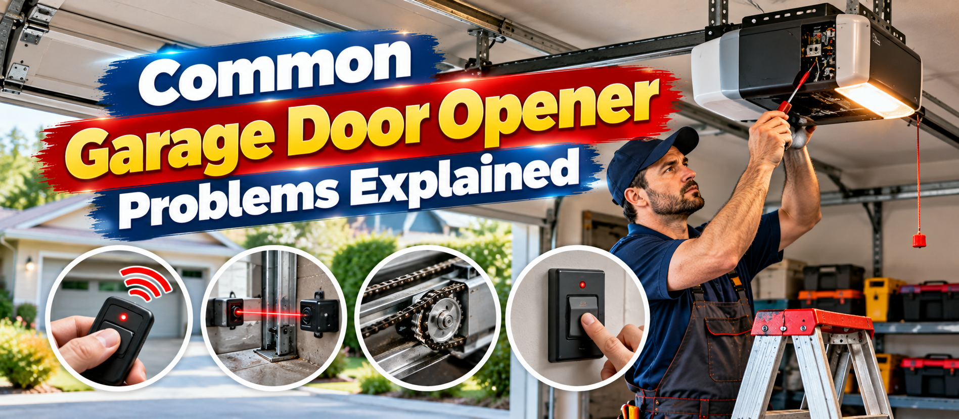Common Garage Door Opener Problems Explained