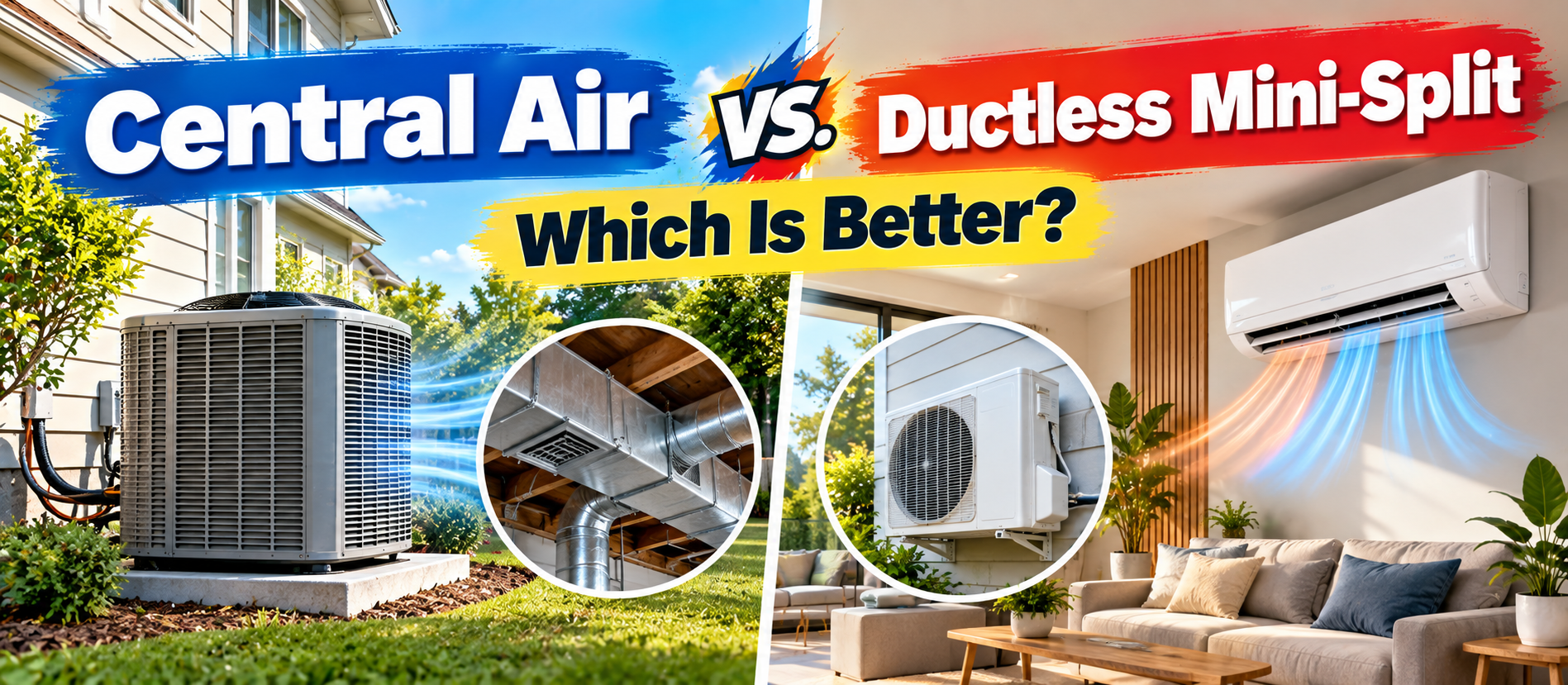 Central Air vs. Ductless Mini-Split: Which Is Better?