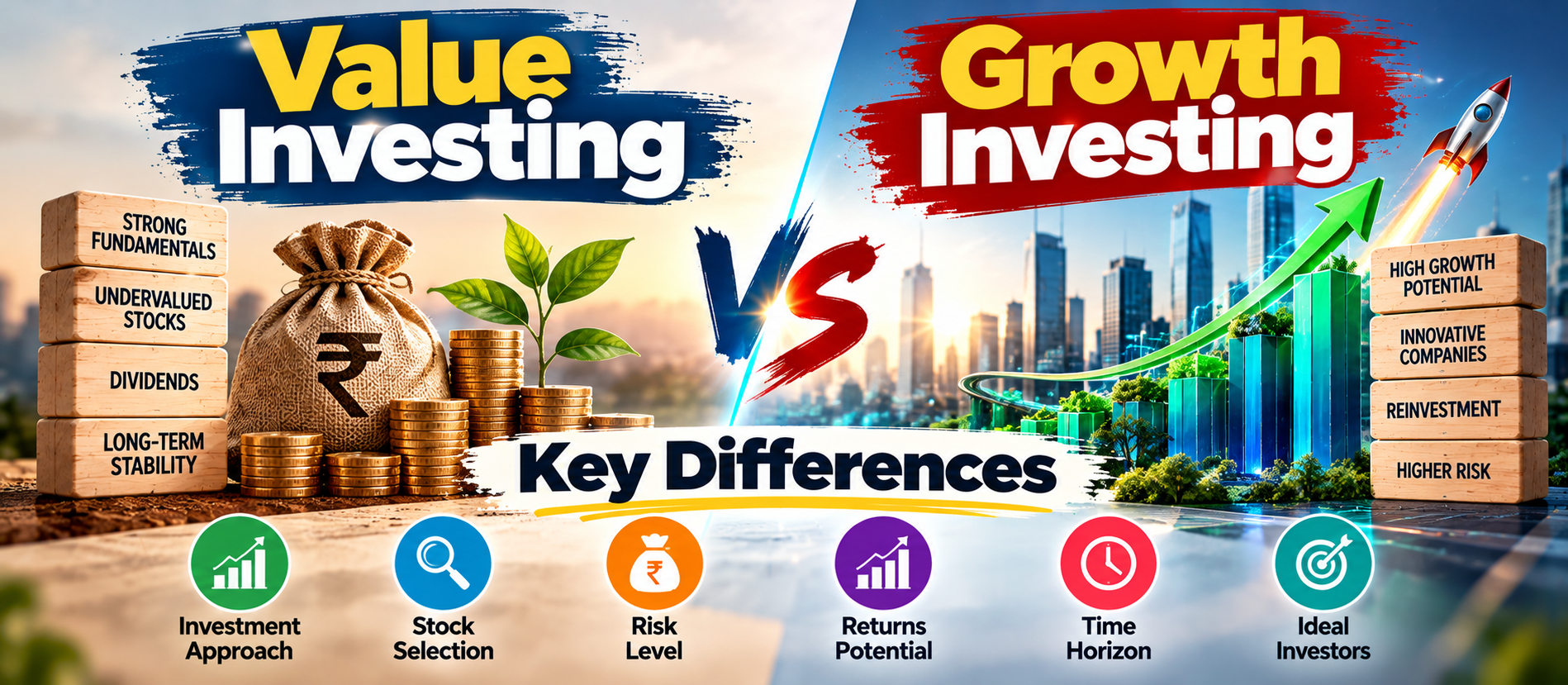 Value Investing vs. Growth Investing: Key Differences